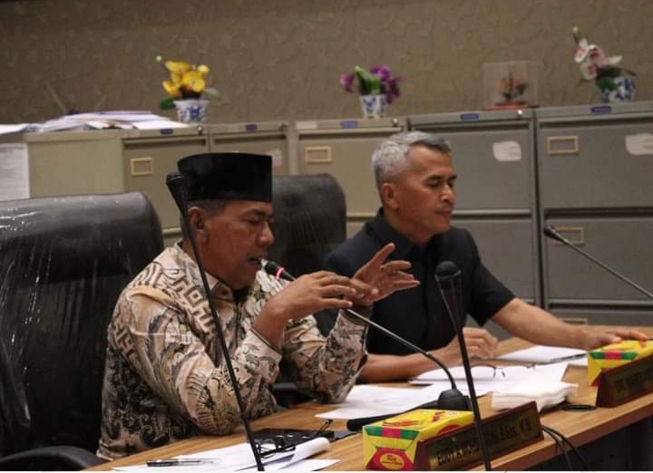 Pembahasan pergesearan anggaran di Komisi I DPRD Riau