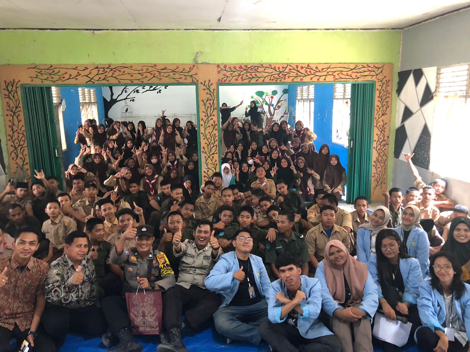 Kukerta UNRI Desa Beringin Jaya,  Laksanakan Penyuluhan Penyalahgunaan Narkoba di SMAN 2 Singingi Hilir