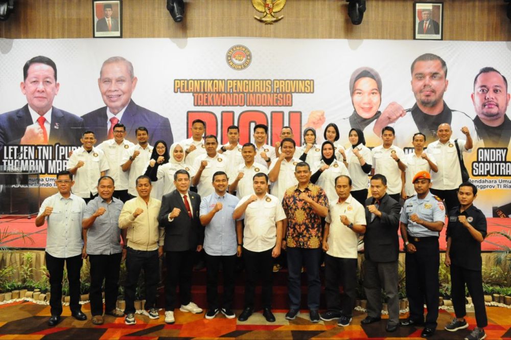 Usai pelantikan pengurus Taekwondo Riau 2022-2027