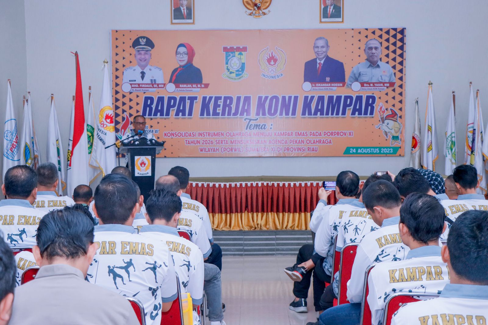 Pembukaan Rakerdakab KONI Kampar