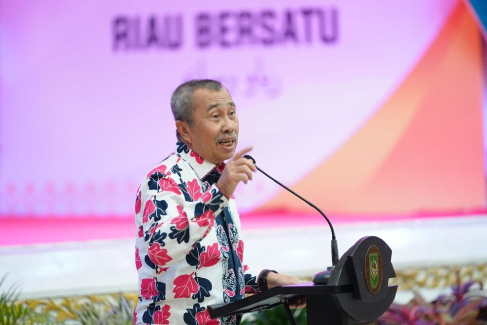 Gubernur Riau, Syamsuar dalam arahannya