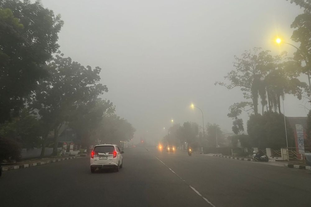 Kondisi jarak pandang Pekanbaru pagi tadi