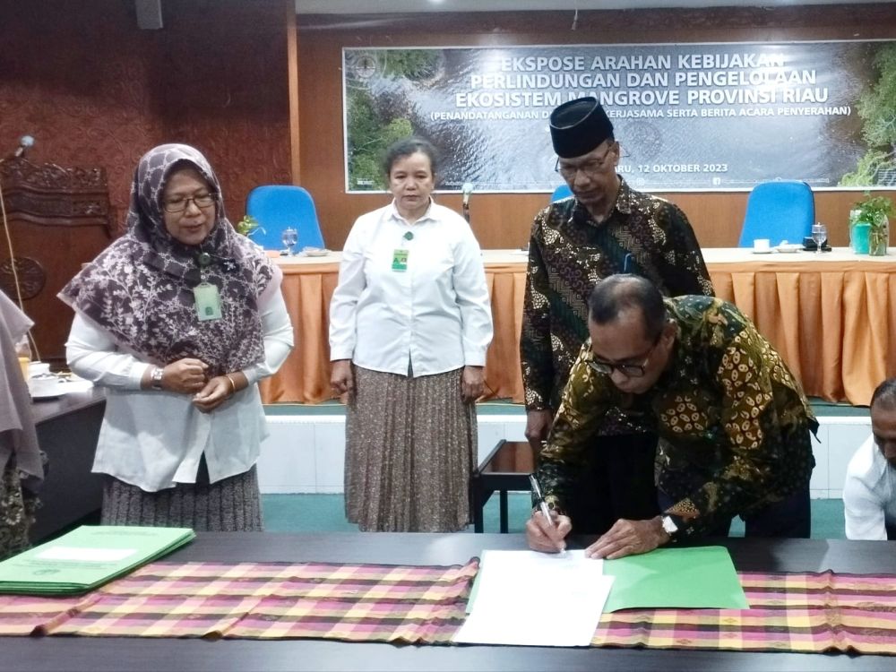 Ekspose Arahan Kebijakan Perlindungan dan Pengelolaan Ekosistem Mangrove Provinsi Riau kantor P3E Sumatera