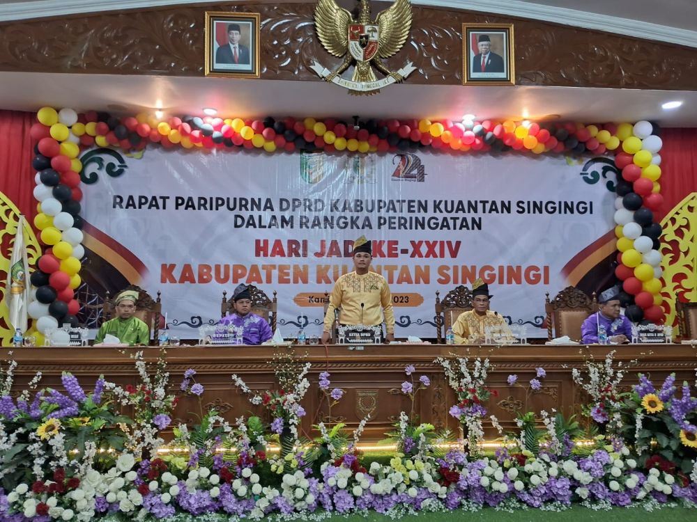 Rapat Paripurna DPRD Kuansing dalam rangka HUT Kabupaten Kuansing tahun 2023