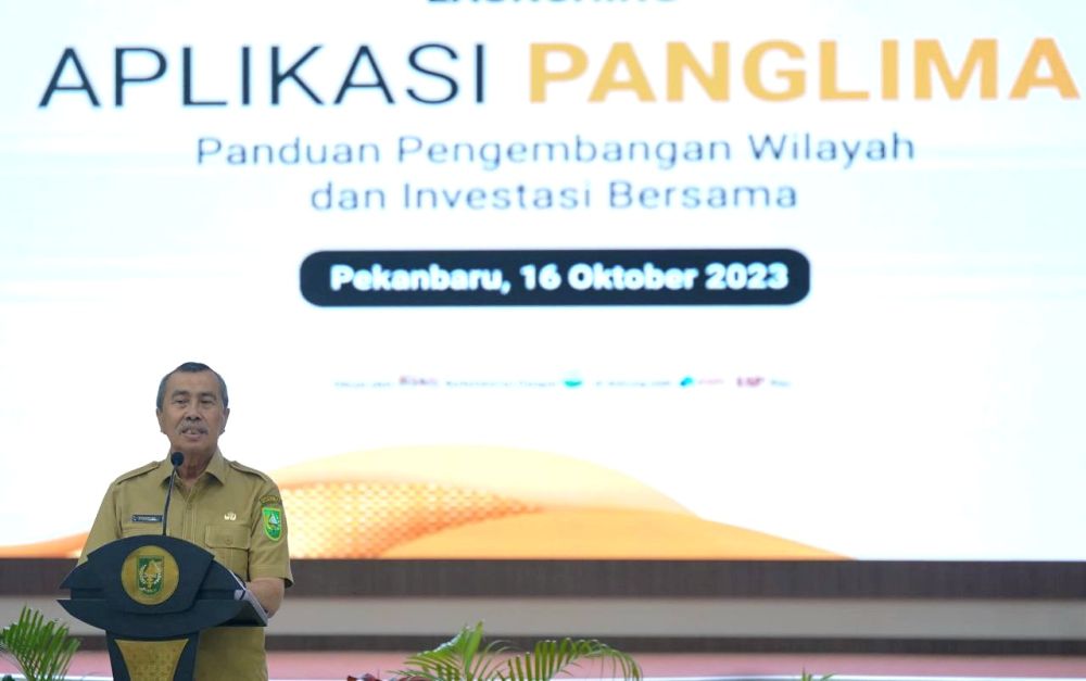 Peluncuran Aplikasi Panglima Pemprov Riau