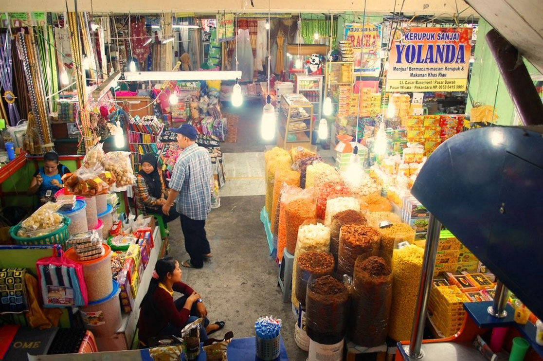 Ilustrasi aktivitas pasar di Pekanbaru/Net