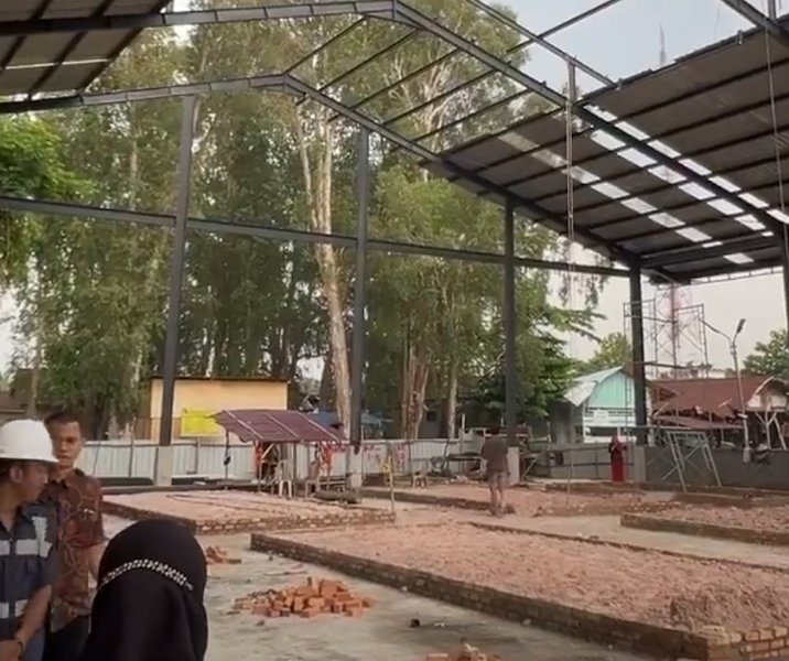 Proses revitalisasi Pasar Palapa hampir rampung. Foto: Istimewa.