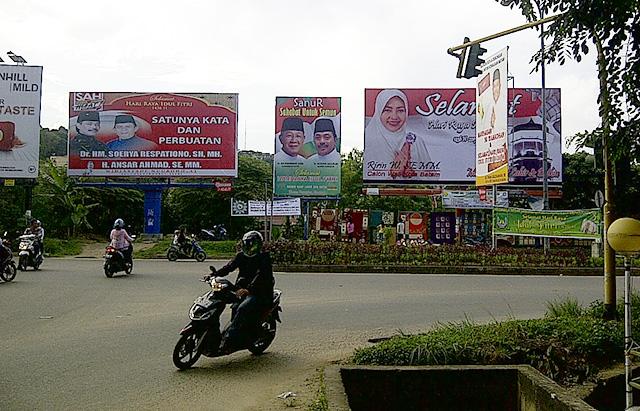 Lokasi pemasangan papan reklame di Kota Batam/Foto:Batamnews