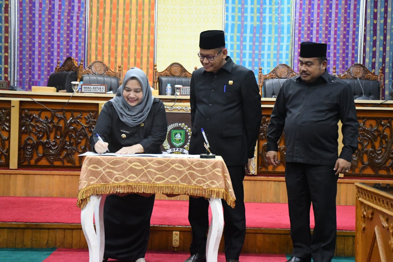 Rapat Paripurna DPRD Bengkalis dalam penetapan APBD 2024