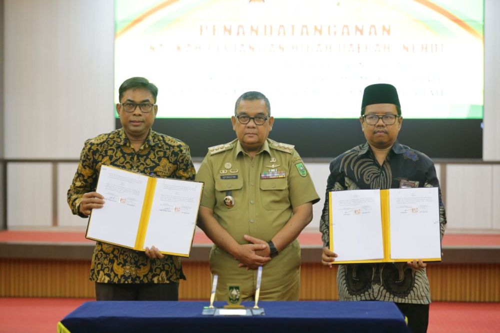 Usai penandatanganan NHPD Pilkada di Riau