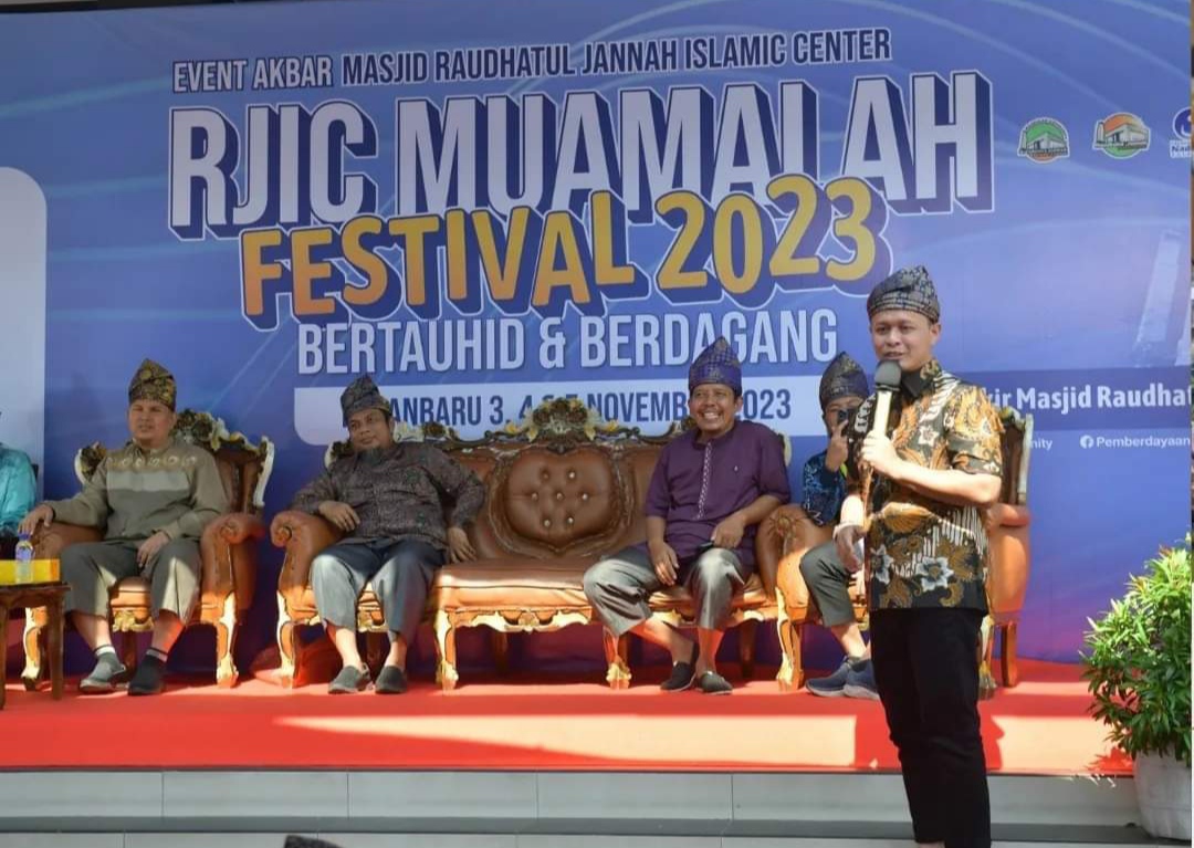Wakil Ketua DPRD Riau, Agung Nugroho di acara RJIC Muamalah Festival 2023