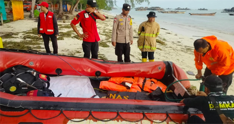 Proses pencarian korban tenggelam di Bintan (Batamtoday.com)