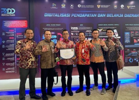 Pemkab Bengkalis dapat penghargaan di Pemda QRIS Award 2023