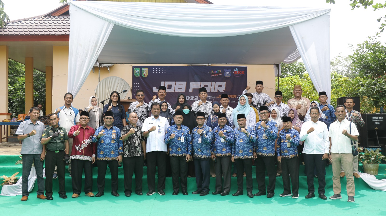 Pembukaan job fair goes to school di Kuansing