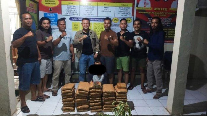 Ganja 45 Kg yang akan dibawa ke pulau Jawa diamankan Polres Tanah Datar/Tribunnews