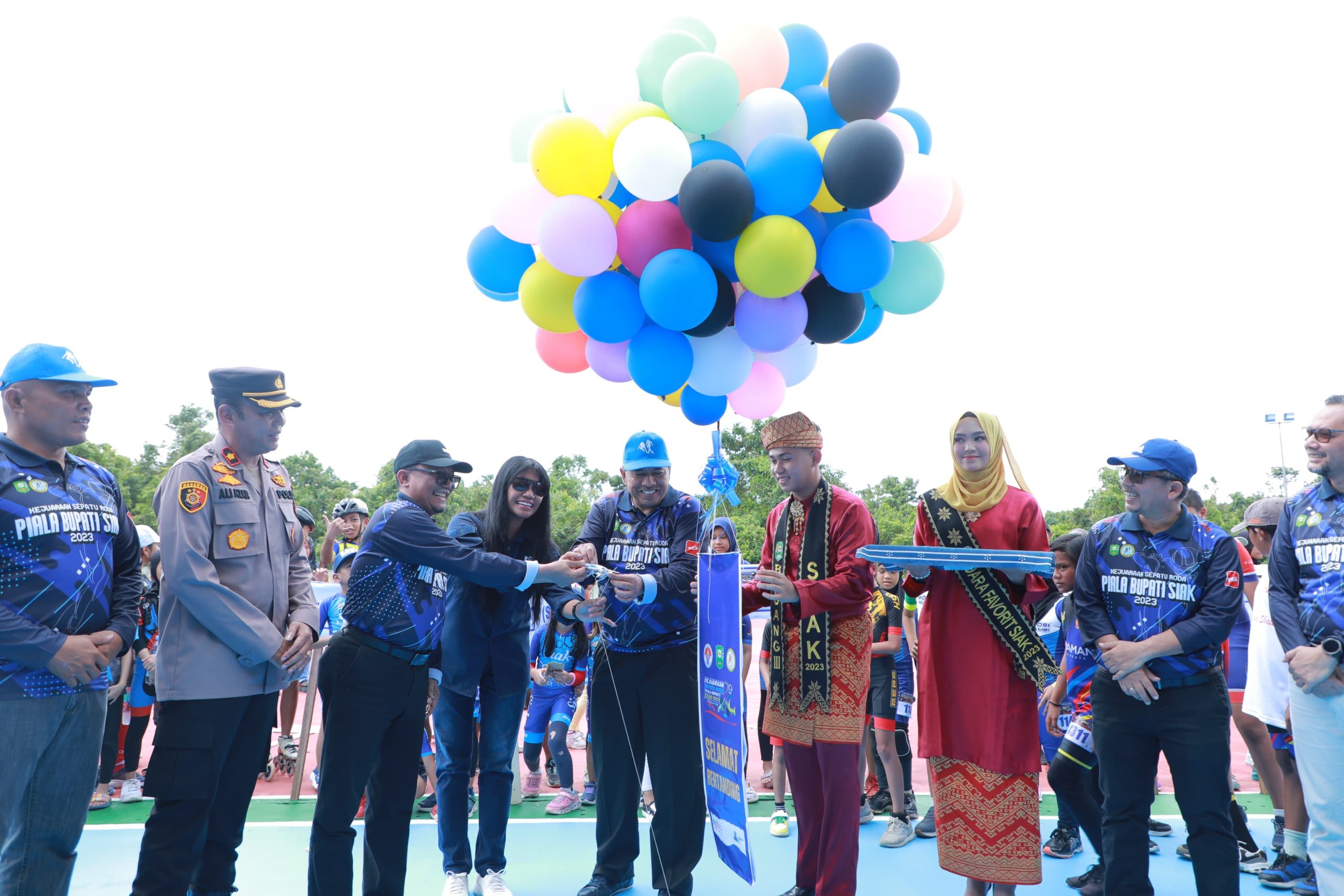 Pembukaan kejuaraan sepatu roda piala Bupati Siak tahun 2023