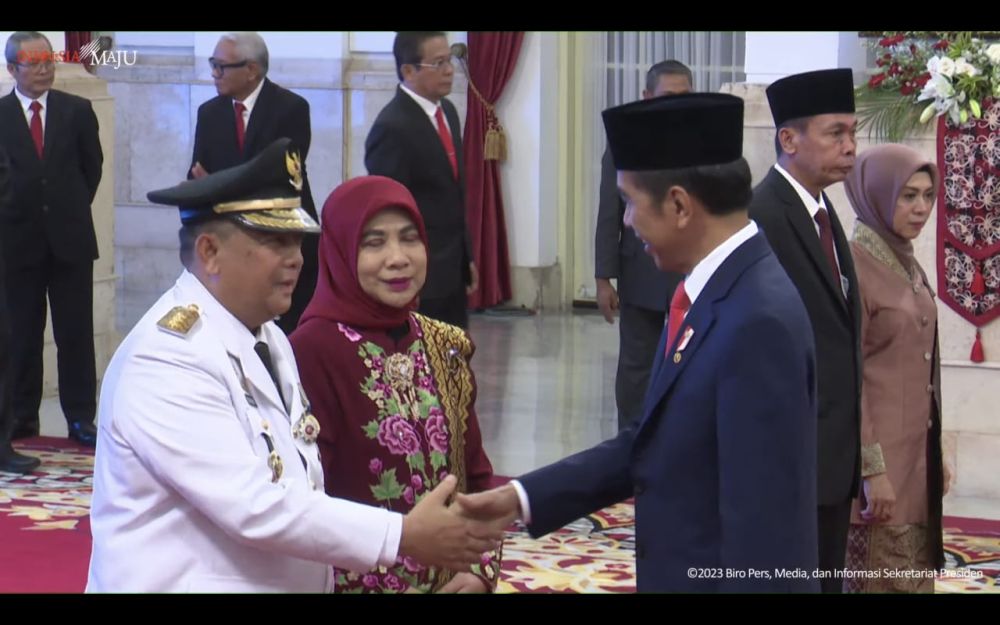 Edy Natar usai dilantik sebagai Gubernur Riau