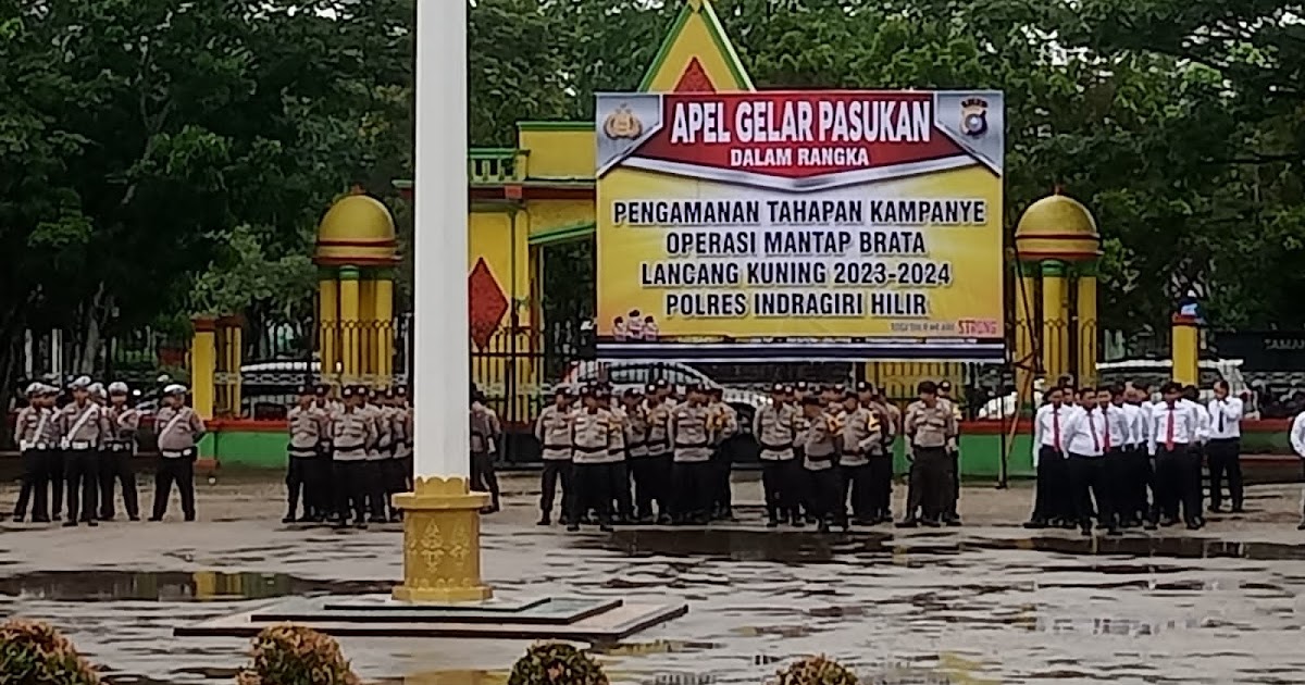 Apel pasukan pengamanan Pemilu di Inhil