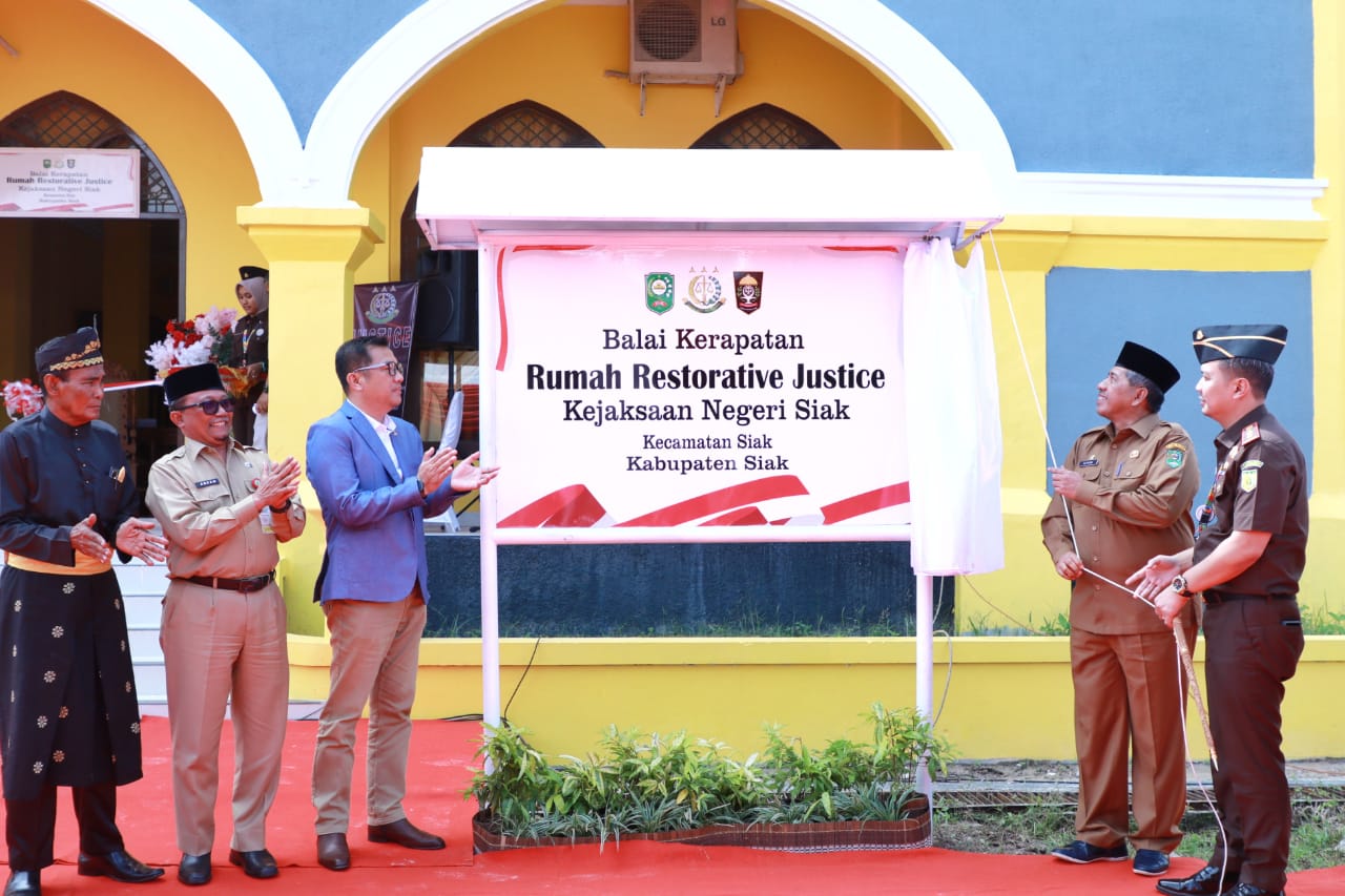 Peresmian Rumah Restorative Justice di Kecamatan Siak