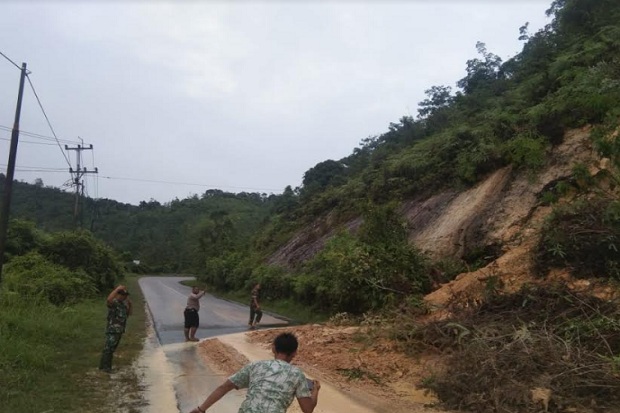 Kawasan rawan longsor di Riau/Sindonews.com