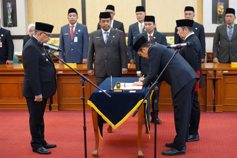 Pelantikan dan pengambilan sumpah Pejabat Tinggi Pratama Pemprov Riau