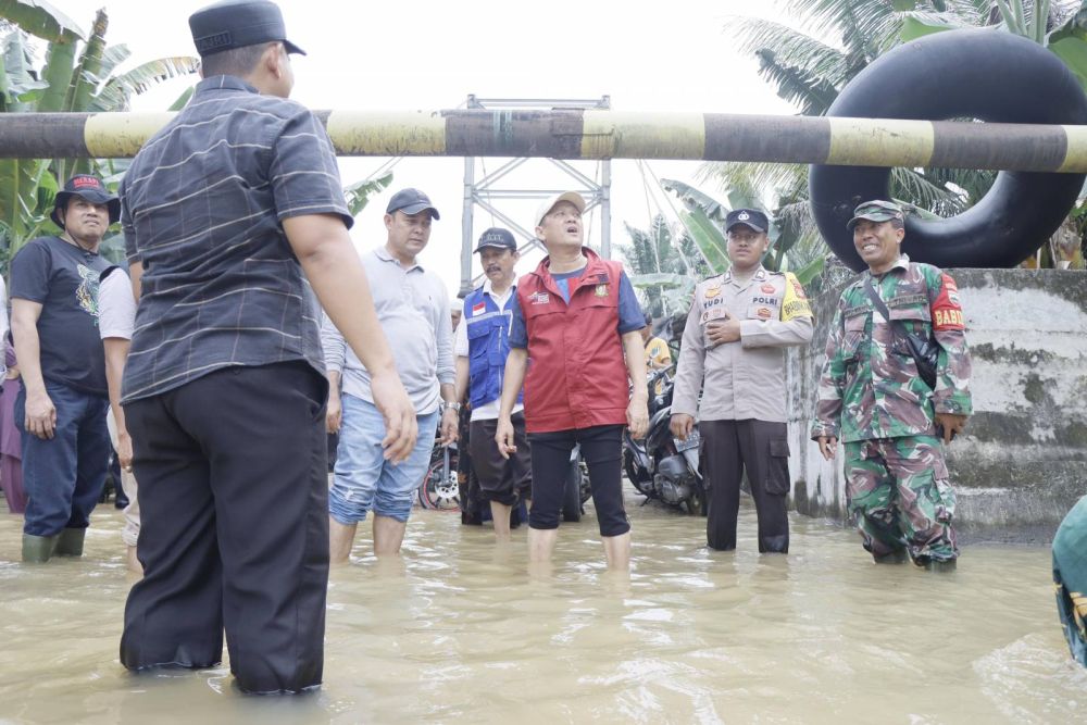 Pj Bupati Kampar, Hambali tinjau kawasan terdampak banjir
