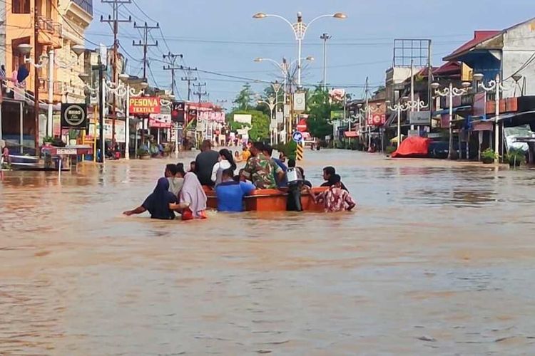 Banjir di Rokan Hulu