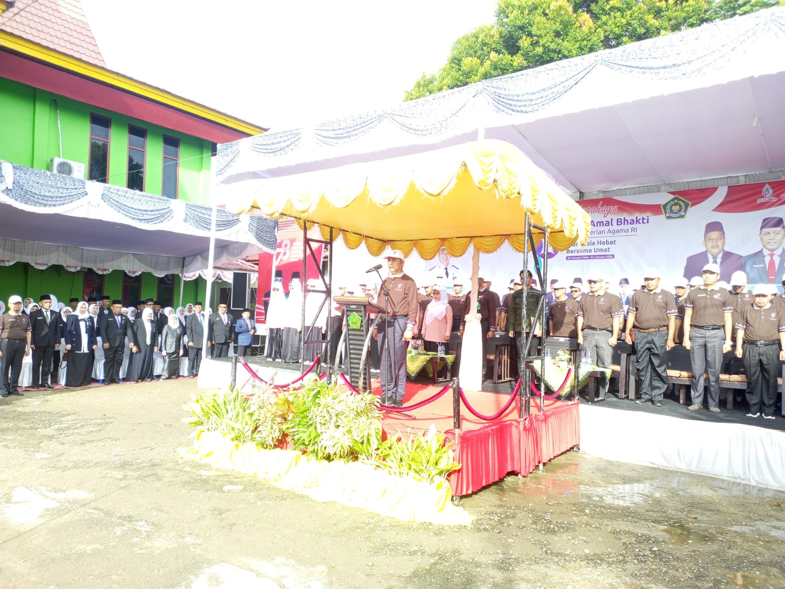 Upacara Hari Amal Bhakti (HAB) Kementrian Agama (Kemenag) RI di Indragiri Hilir