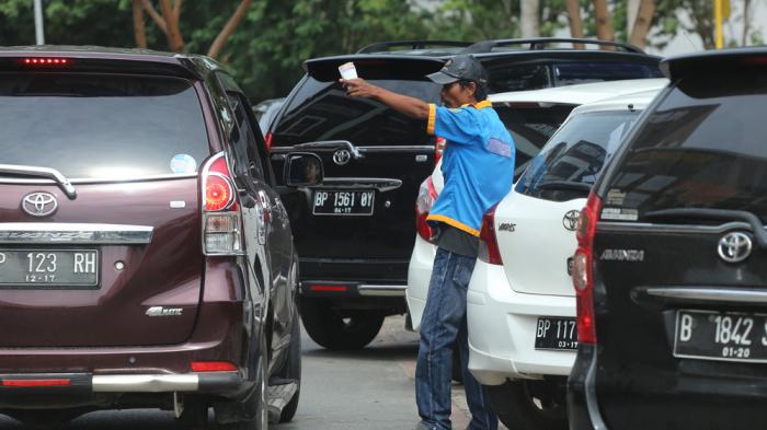 layanan parkir di Kota Batam/Tribunbatam