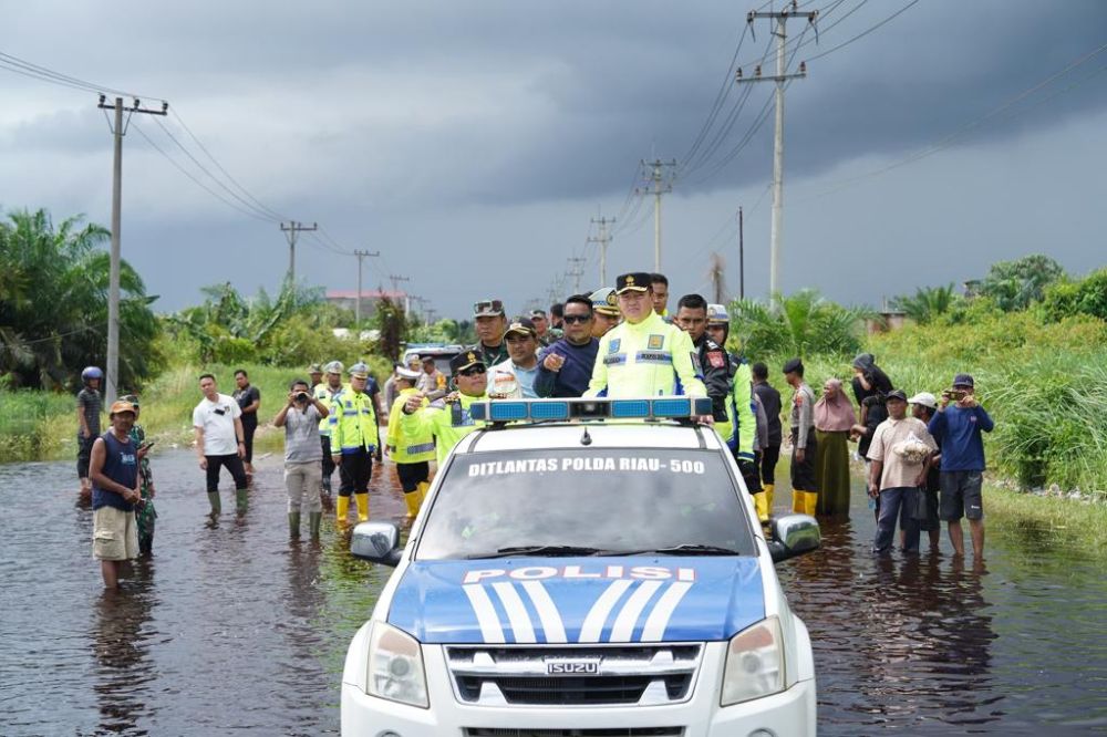 Kawasan terdampak banjir di Pelalawan