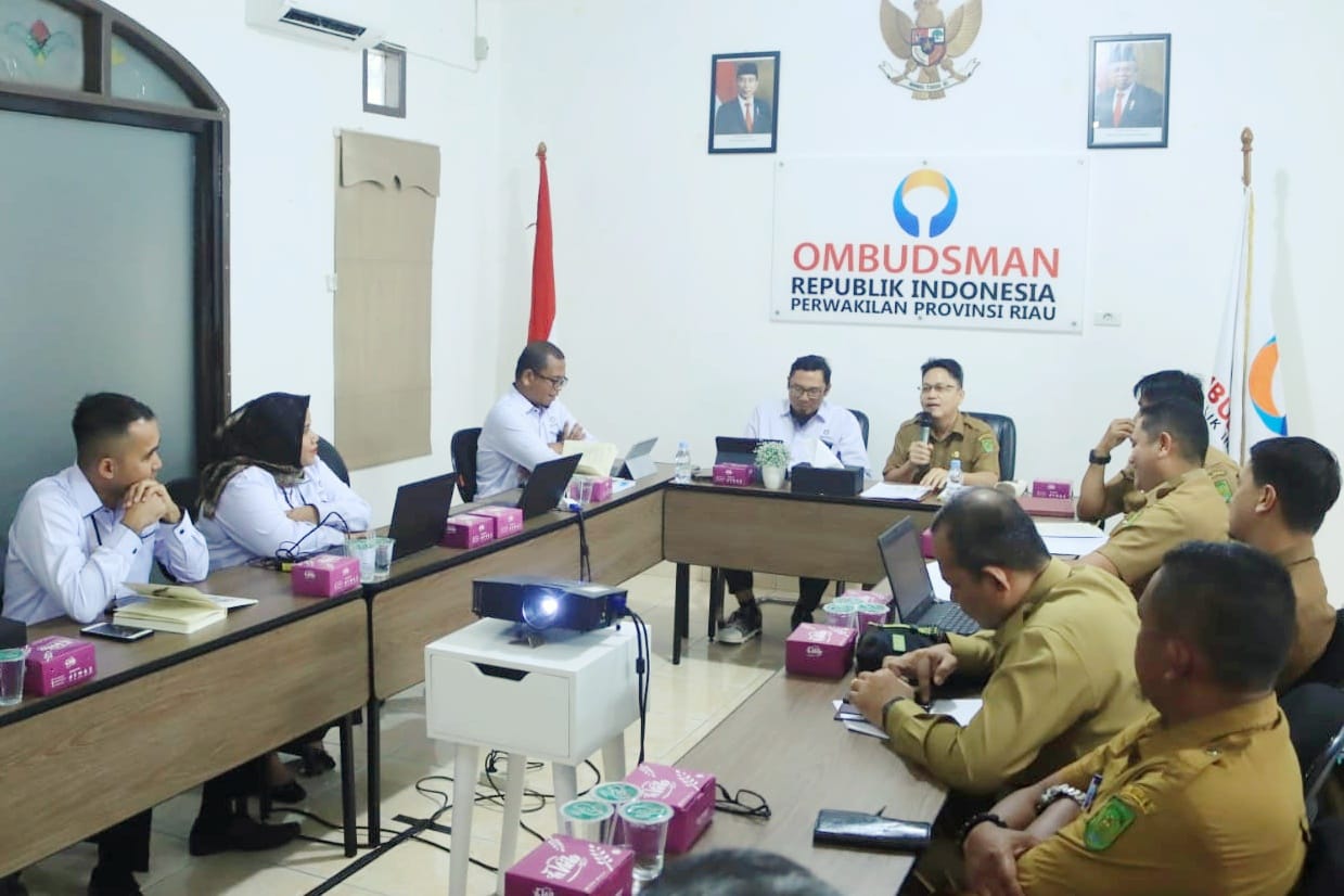 Pertemuan Pemkab Inhil dengan ombudsman Perwakilan Riau