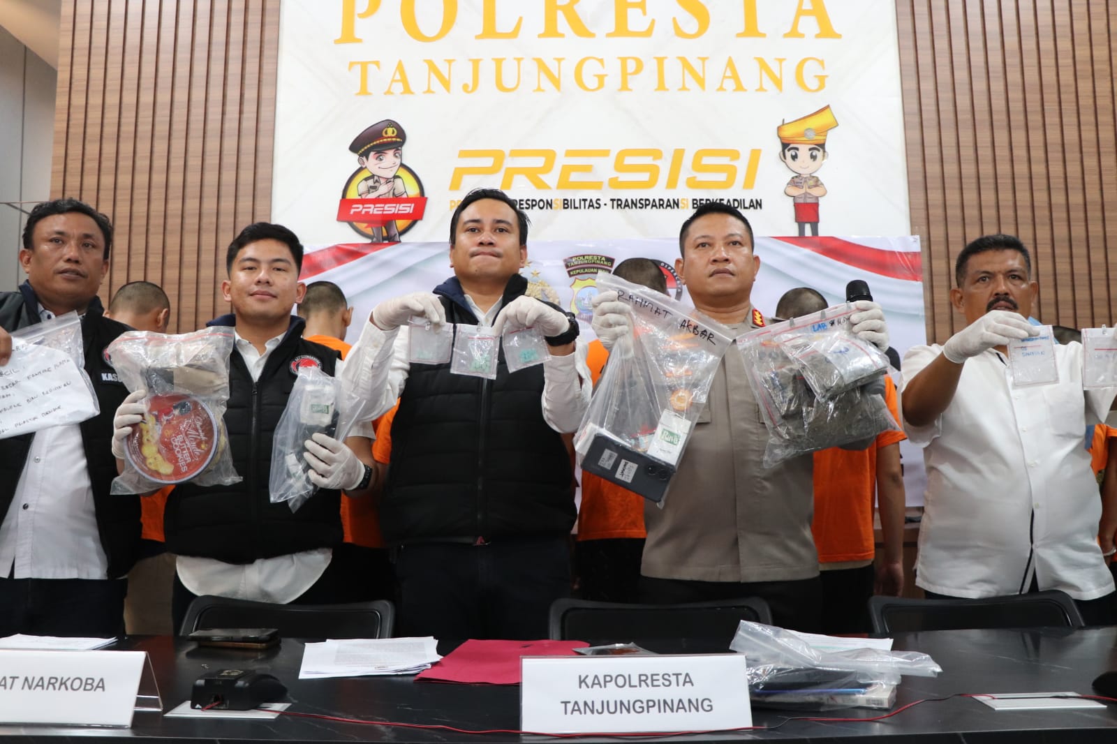 Konferensi Pers Polresta Tanjungpinang/Net