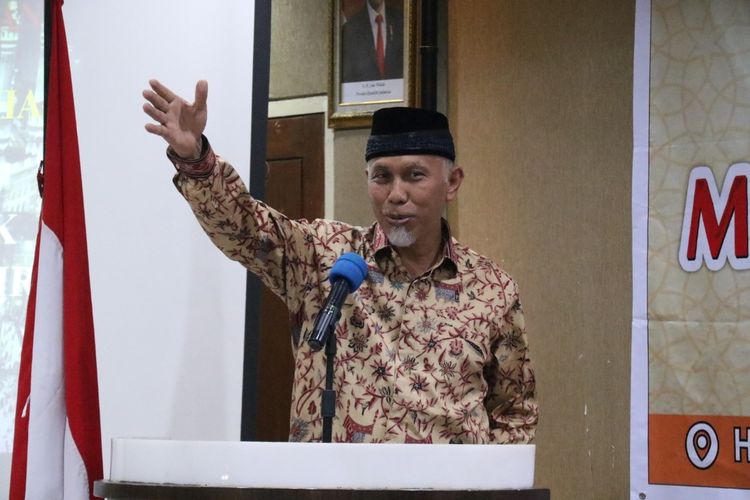 Gubernur Sumatera Barat, Mahyeldi/Kompas.com
