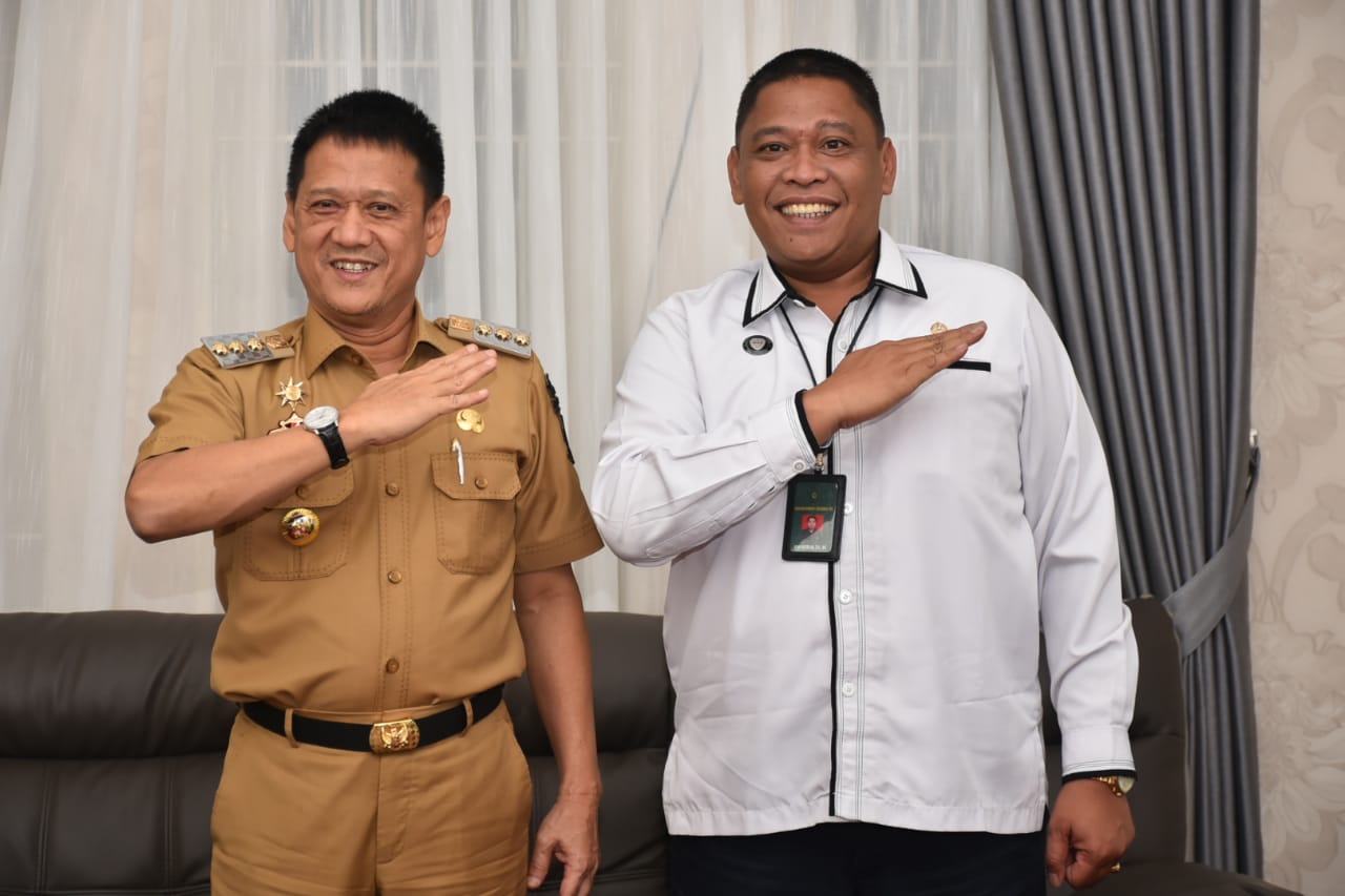 Pj Bupati Kampar, Hambali bersama Ketua PN Bangkinang, Soni Nugraha