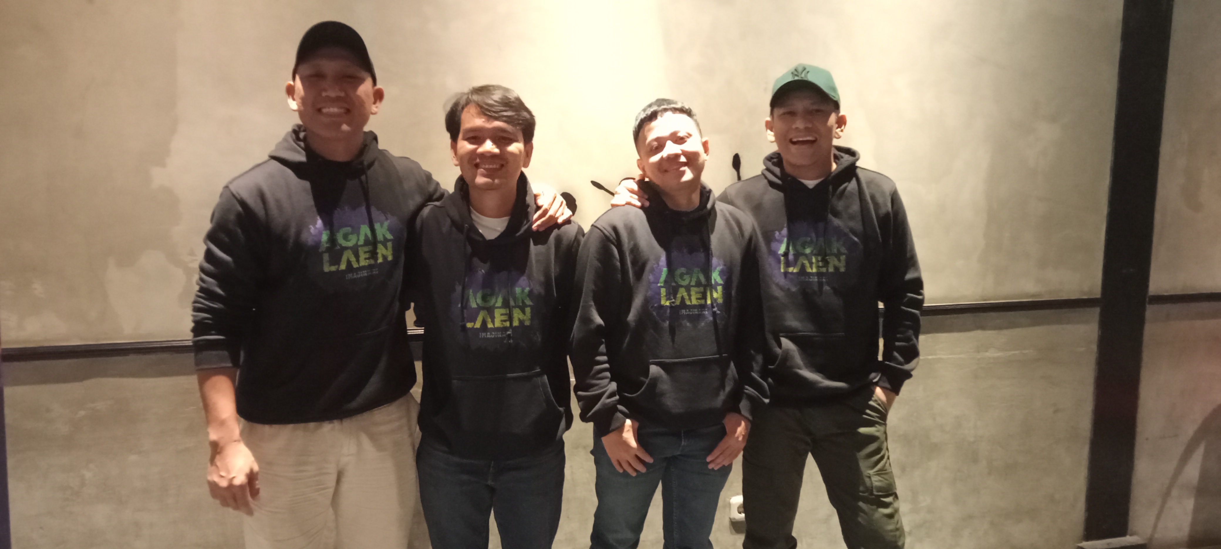 Para pemain film 'Agak laen 'saat road show di Pekanbaru