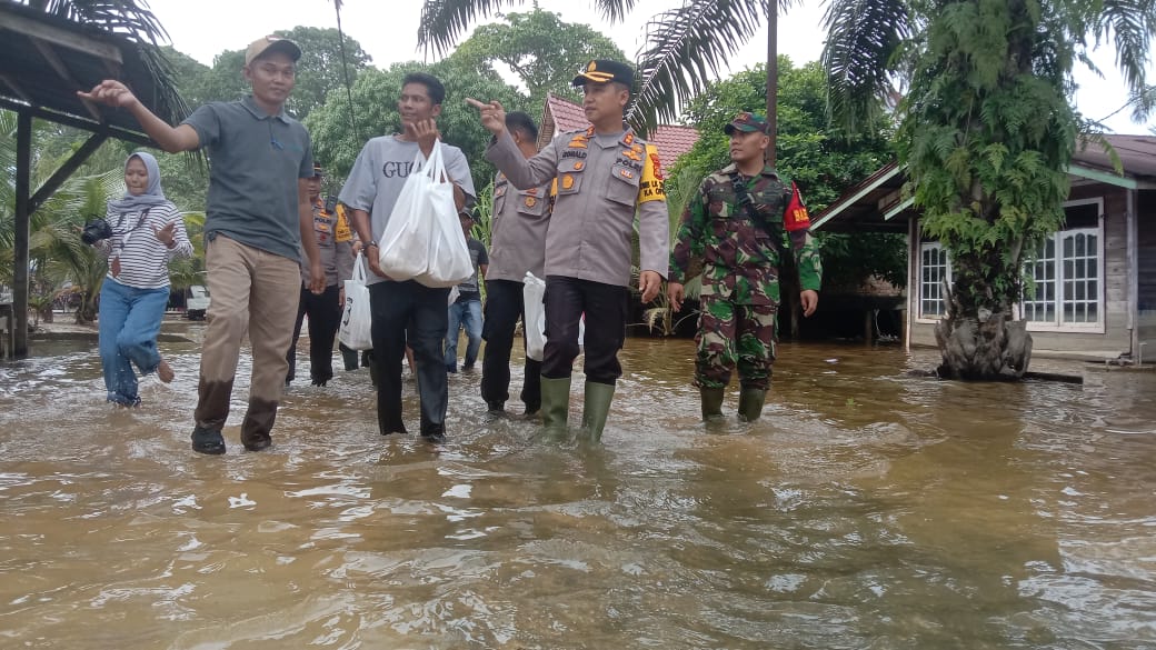 Kawasan terdampak banjir di Kampar