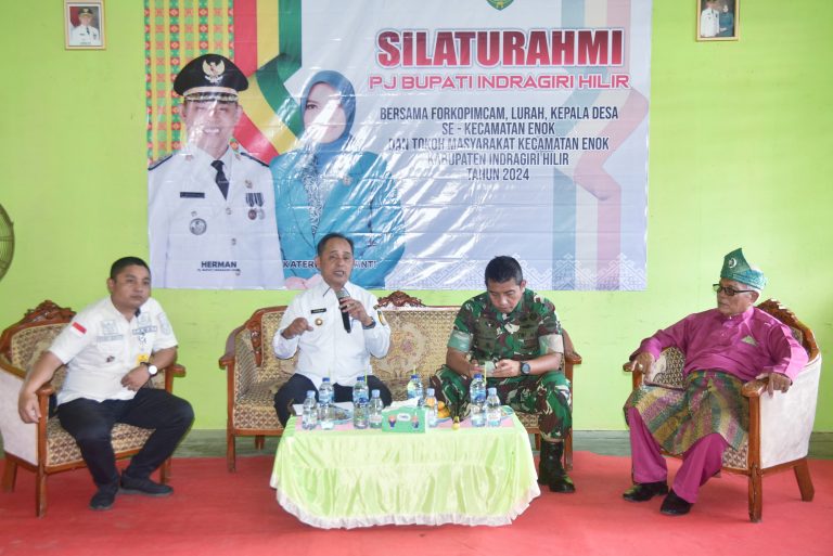 Dialog Pj Bupati Inhil, Herman dengan masyarakat kecamatan Enok