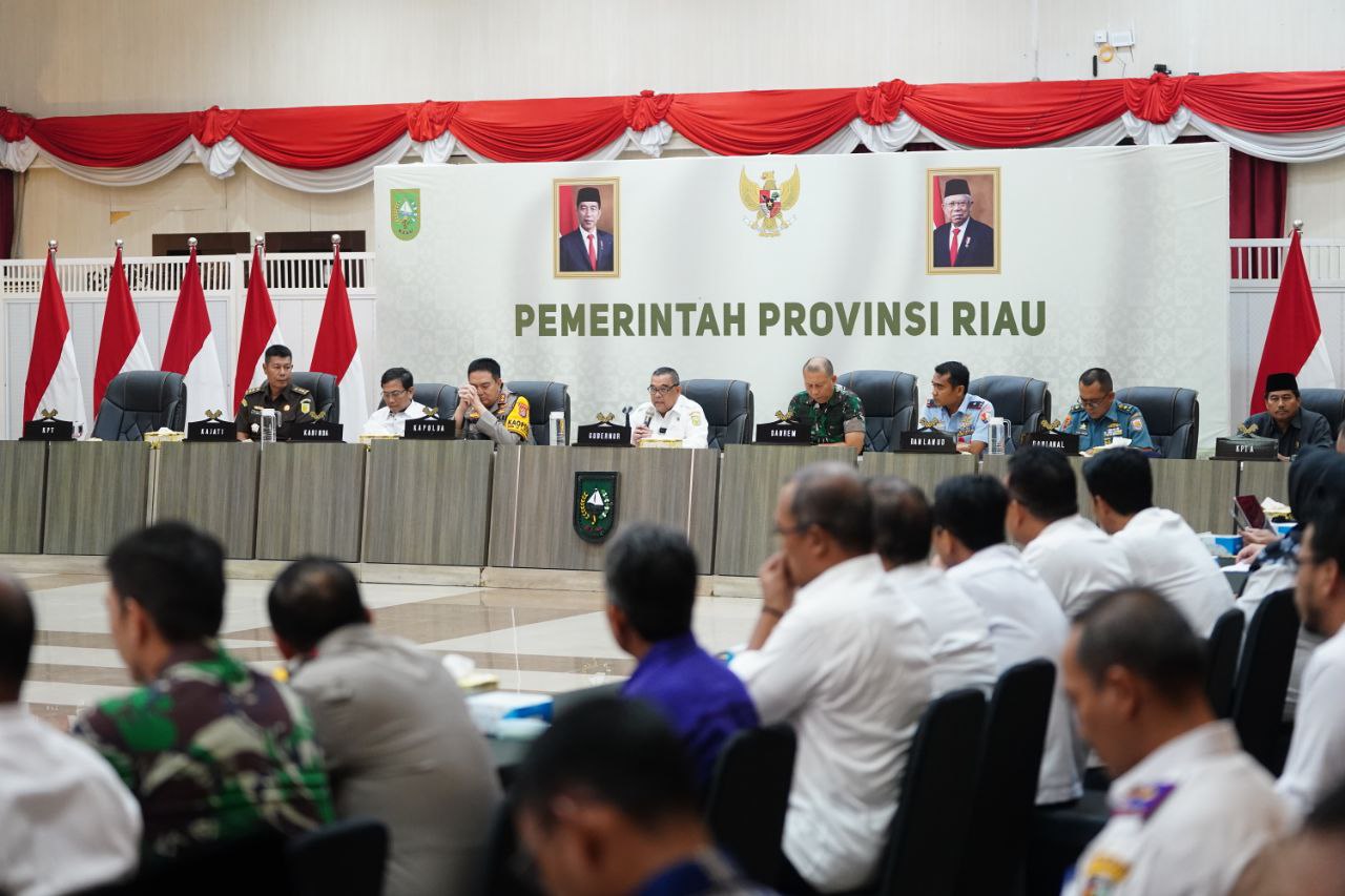 Rakor persiapan distribusi logistik Pemilu di Riau