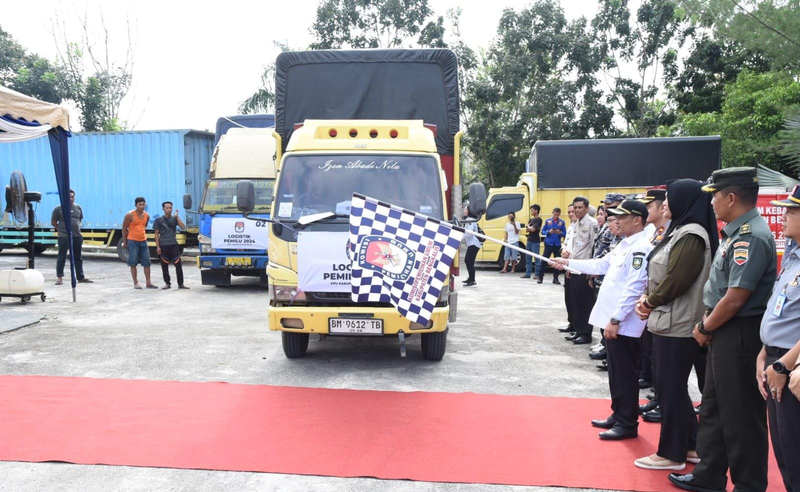 Pelepasan distribusi logistik Pemilu di Bengkalis