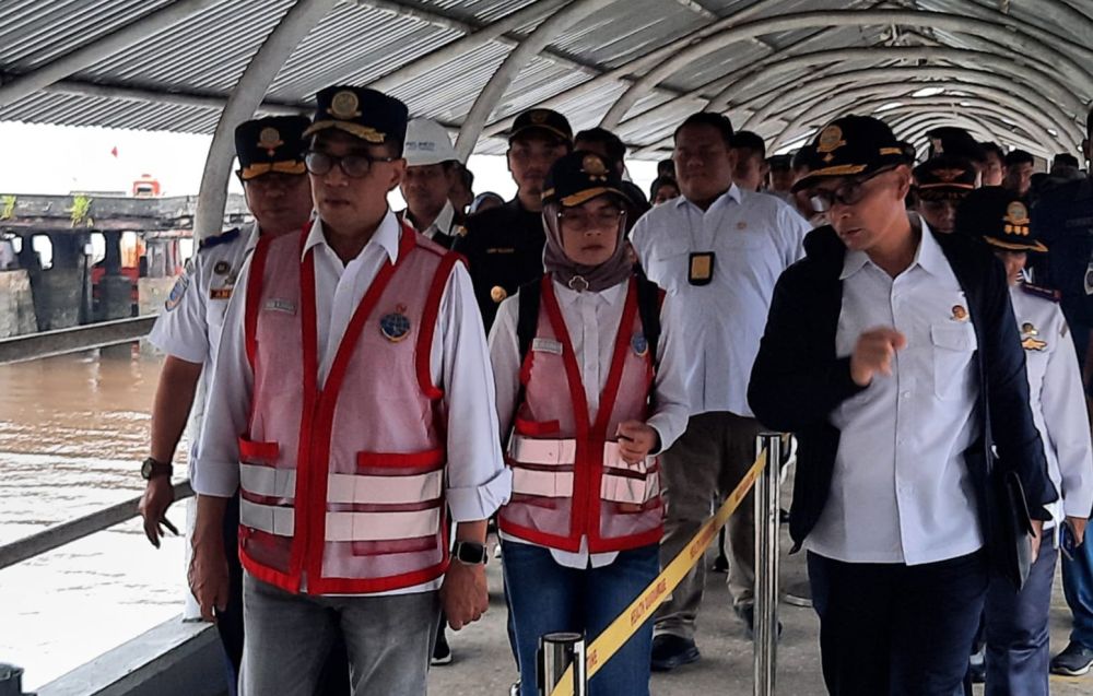 Kunjungan kerja Menhub Budi Karya di Kota Dumai