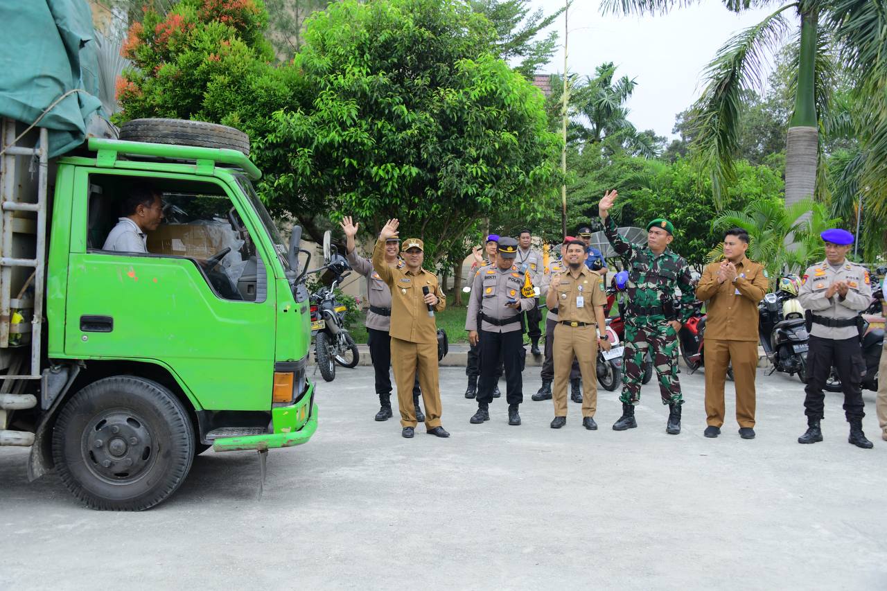 Pelepasan logistik pemilu di Bengkalis