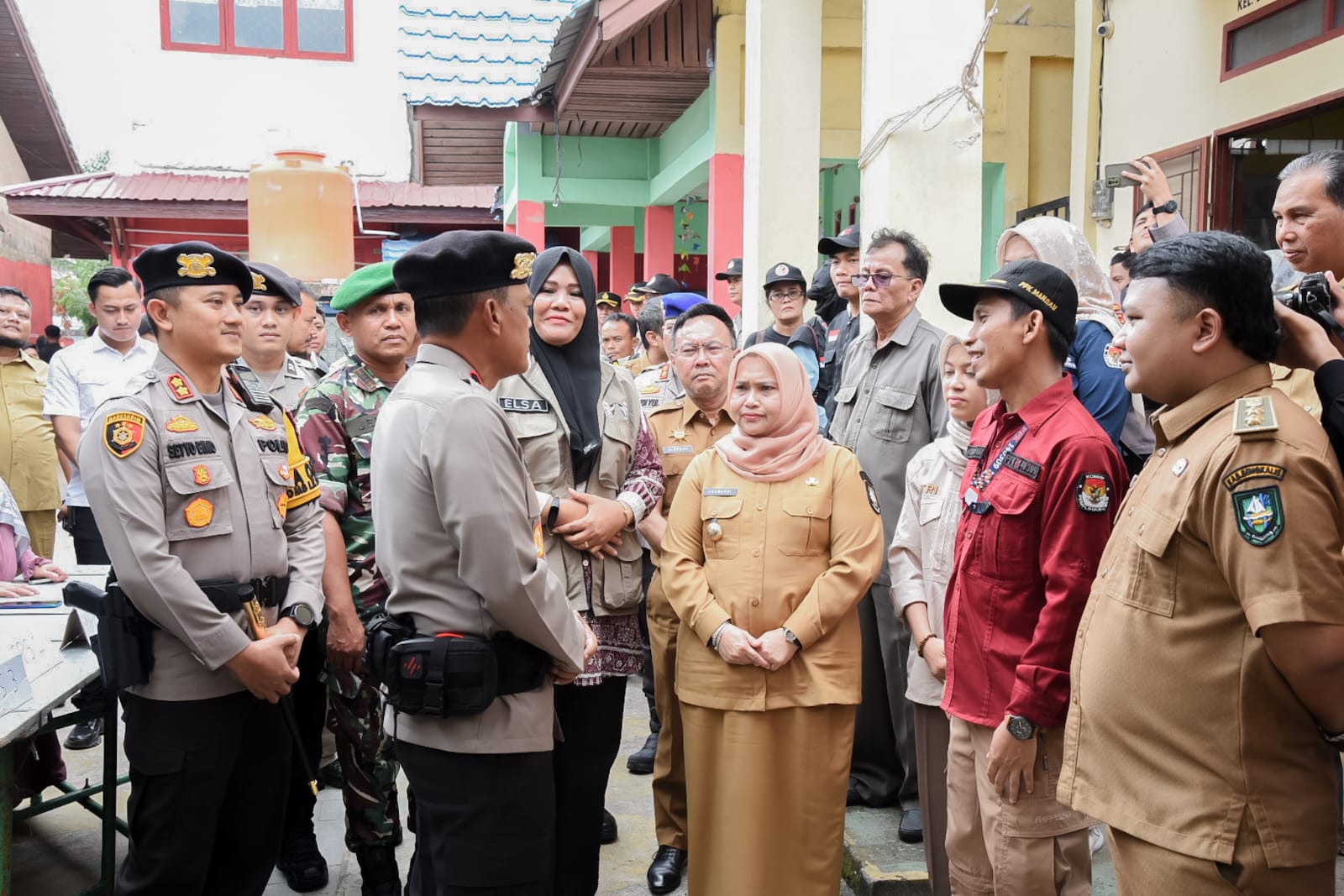 Peninjauan lokasi TPS di Kecamatan Mandau