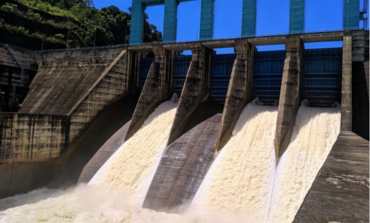 Pintu Pelimpah Waduk PLTA Koto Panjang Kampar