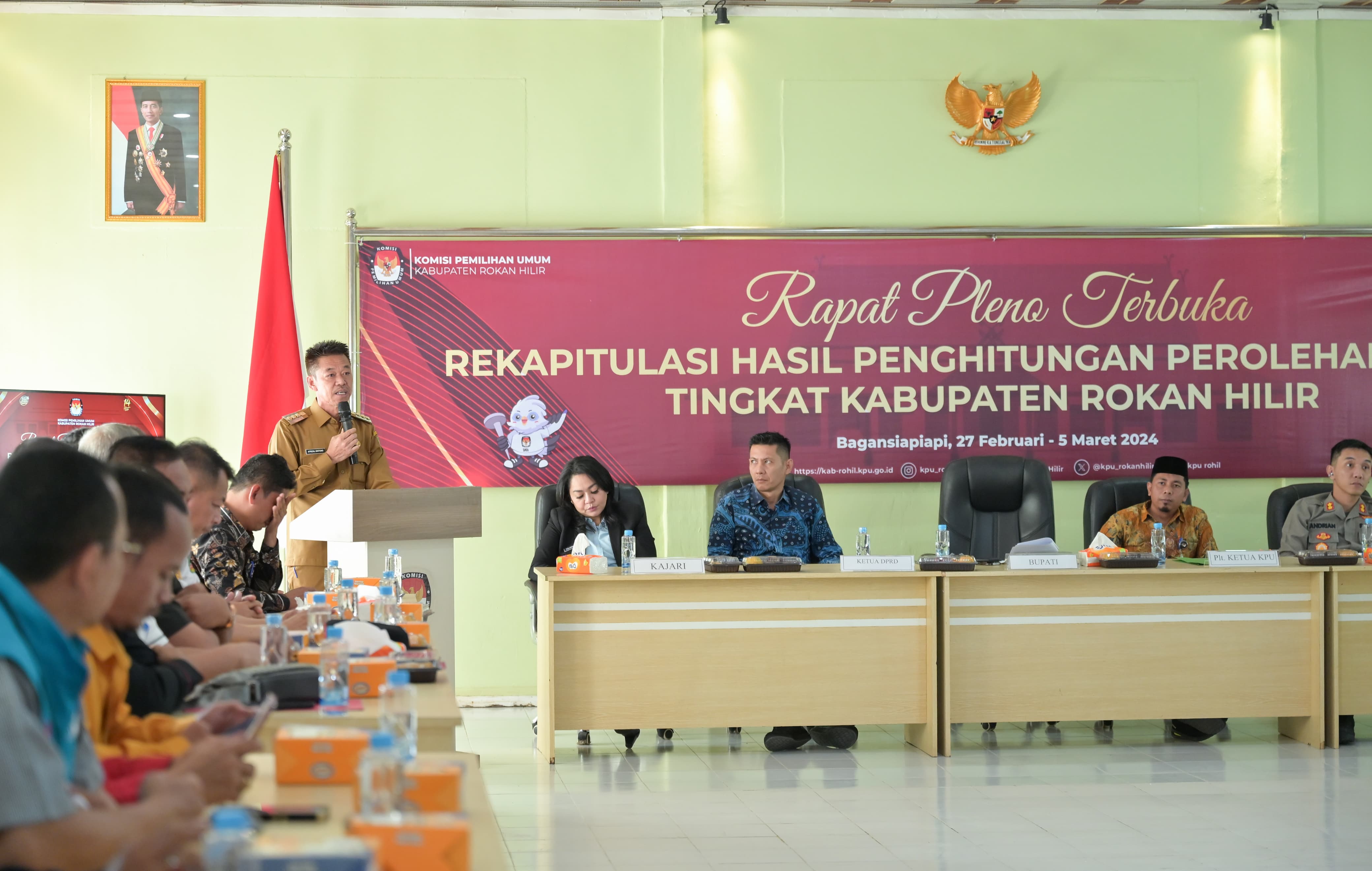 Rekapitulasi Suara Pemilu Tingkat Kabupaten Rohil