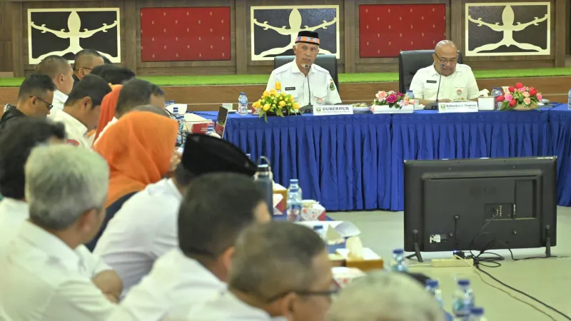 Rapat Organisasi Perangkat Daerah (OPD) di lingkup Pemprov Sumbar di Mentawai