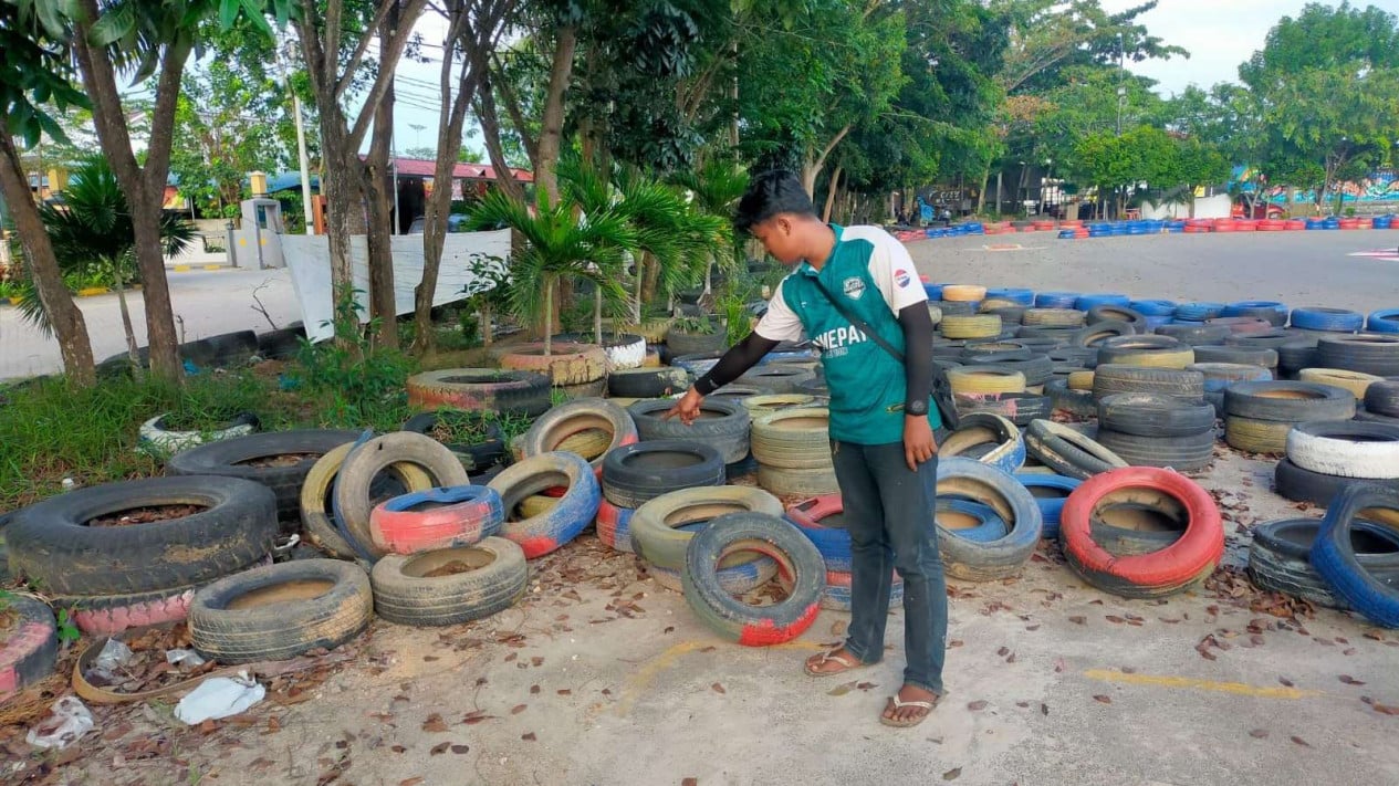 Lokasi kecelakaan WN Singapura saat bermain gokart di Batam