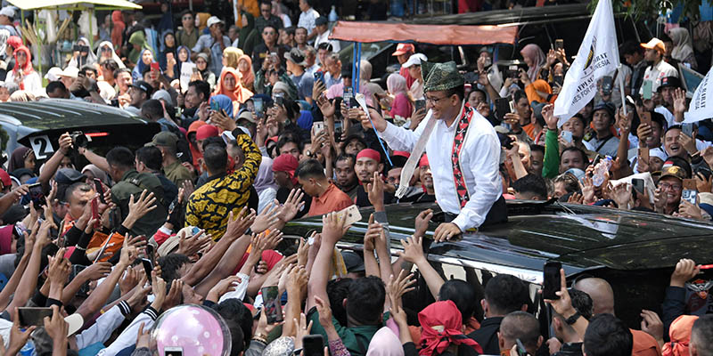 Anies Baswedan saat kampanye di Sumatera Barat/Rmol.id