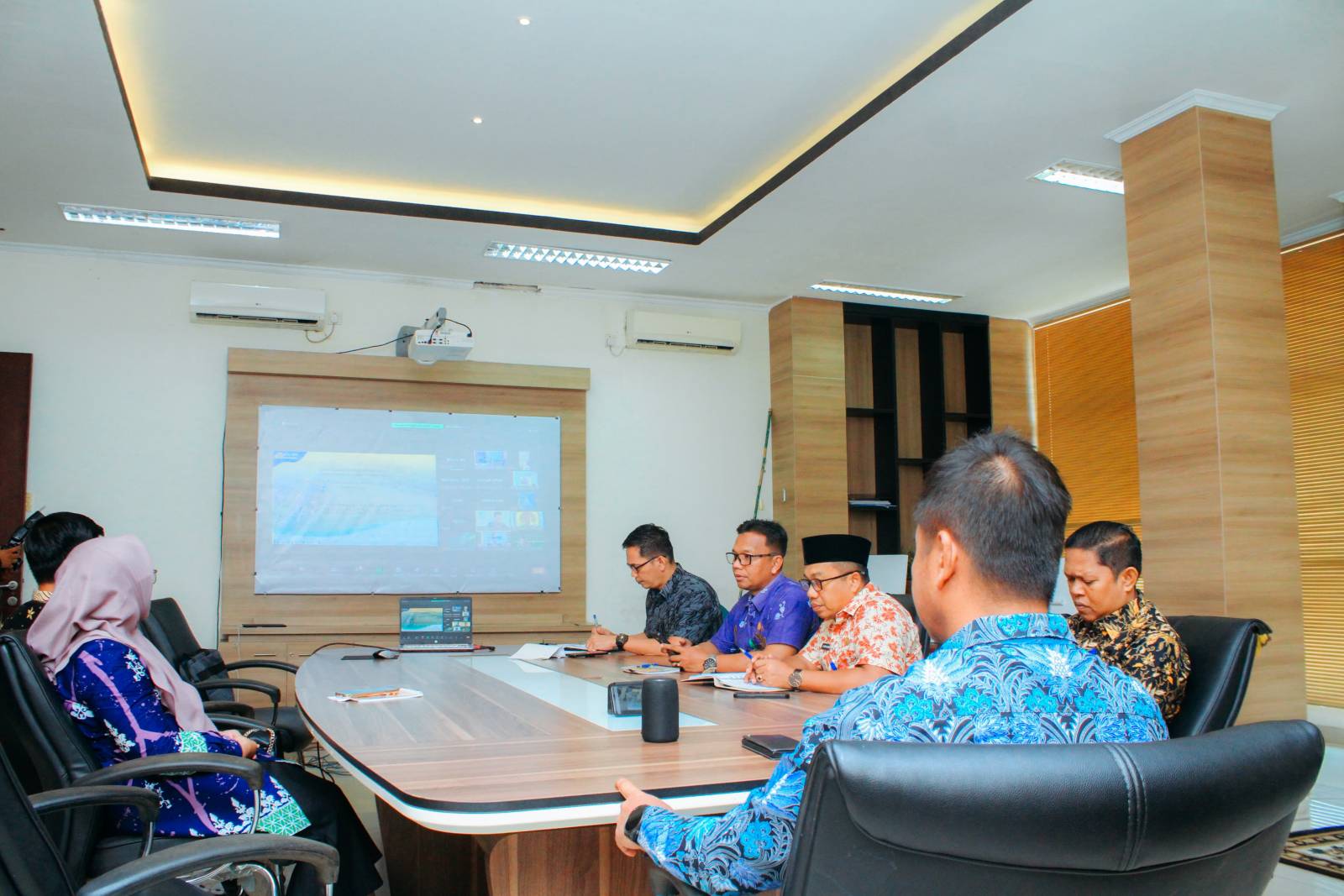 Rakor sinkronisasi data lahan sawah yang diikuti Pemkab Kampar