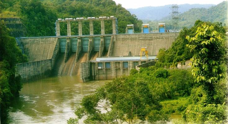 Pintu Pelimpahan Waduk PLTA Koto Panjang