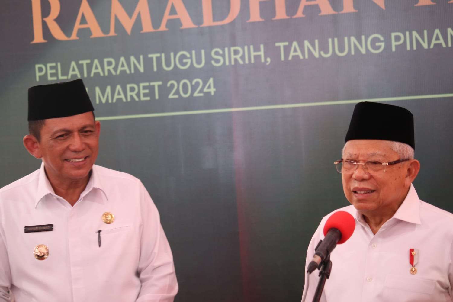 Kunjungan Kerja Wapres Ma'aruf Amin di Kepulauan Riau